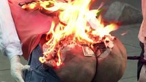 Guaidó, Maduro y el apagón arden en quema de Judas en Venezuela