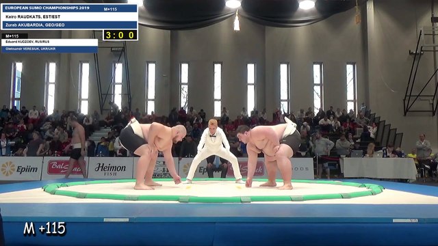 Georgian sumo team at the European Championship 2019 in Tallinn - the third day!