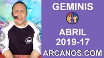 HOROSCOPO GEMINIS-Semana 2019-17-Del 21 al 27 de abril de 2019-ARCANOS.COM