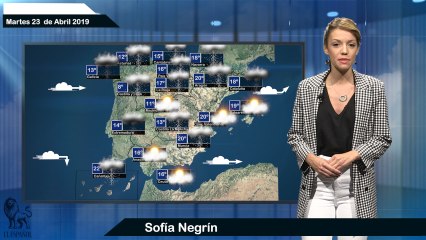El pronóstico del tiempo del martes 23 de abril.