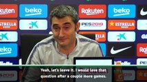 To think about celebrating the title now is absurd- Valverde
