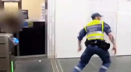 Cet agent de sécurité a arrêté une bagarre comme dans un film d'action