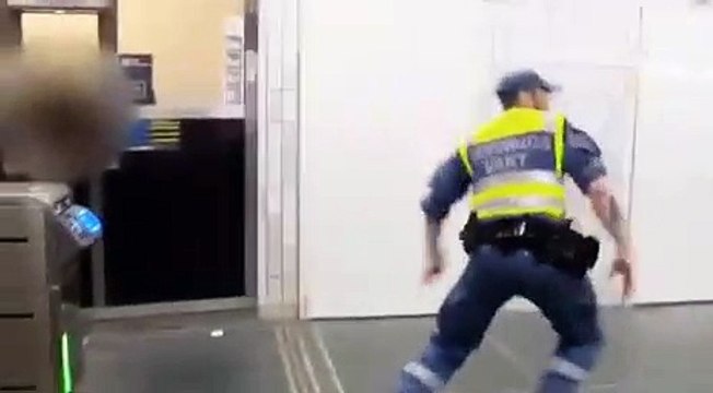 Cet agent de sécurité a arrêté une bagarre comme dans un film d'action