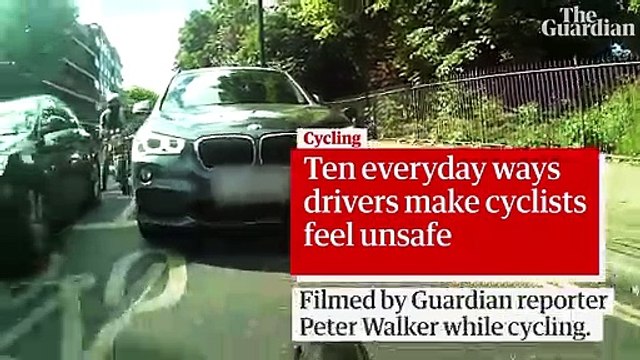 Diez cosas que realizan los conductores que hacen que los ciclistas se sientan inseguros.