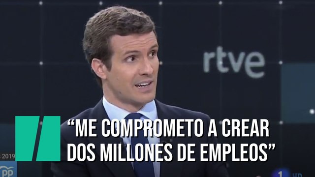 Pablo Casado: Me comprometo a crear dos millones de empleos