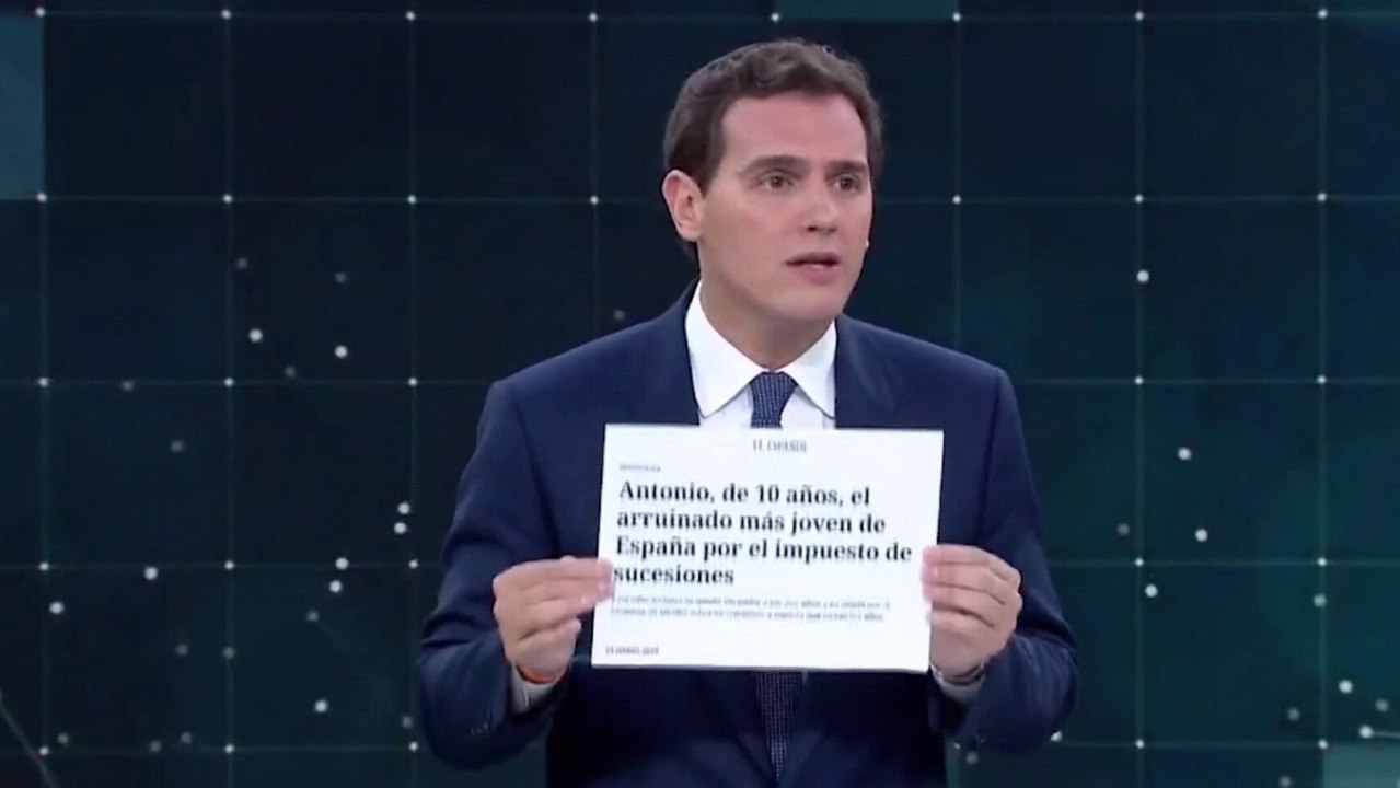 Rivera sobre el impuesto de sucesiones