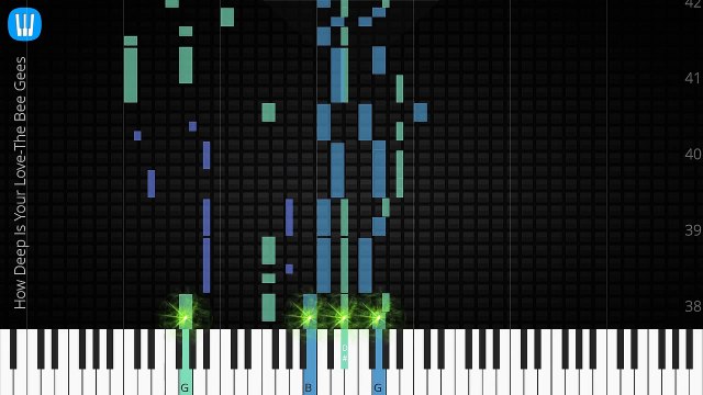 [Piano Solo]How Deep Is Your Love, The Bee Gees-Synthesia Piano Tutorial