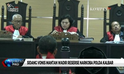 Download Video: Terjerat Kasus Narkoba, Mantan Wadir Reserse Narkoba Polda Kalbar Divonis 10 Tahun Penjara