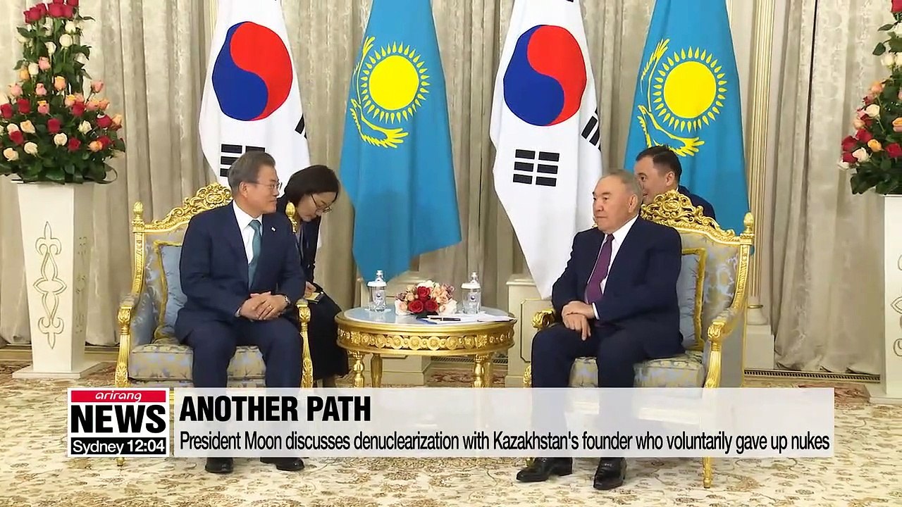 President Moon says Kim Jong-un should choose economic prosperity over nuclear weapons