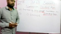 Exponent I Numbers in standard from I cbse math classes I by learning hall I part- 6