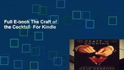 Full E-book The Craft of the Cocktail  For Kindle