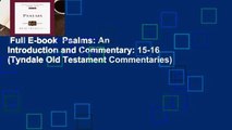 Full E-book  Psalms: An Introduction and Commentary: 15-16 (Tyndale Old Testament Commentaries)