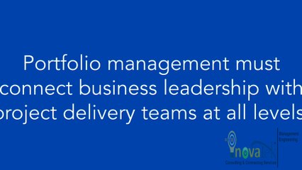 Portfolio Management -  Managing the lifecycle
