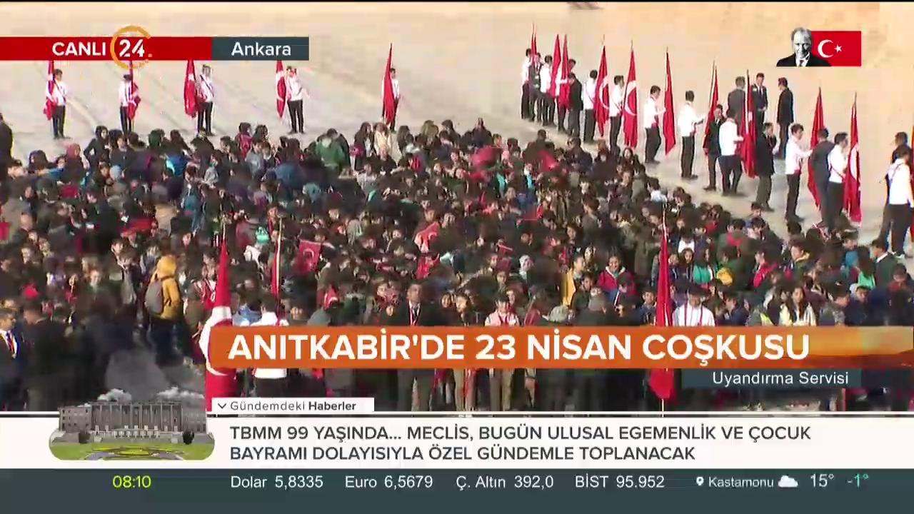 Anıtkabir'de 23 Nisan coşkusu