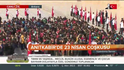 Anıtkabir'de 23 Nisan coşkusu