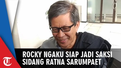 Hadiri Sidang Lanjutan Ratna, Rocky Gerung Ngaku Siap Jadi Saksi