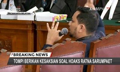 Simak! Kesaksian Tompi di Sidang Kasus Hoaks Ratna Sarumpaet