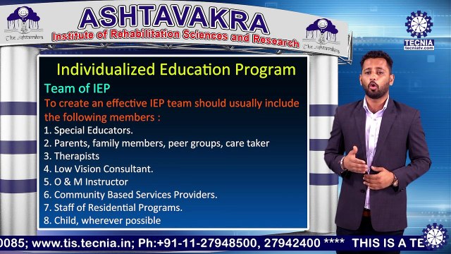 Mr. Harish Kumar | Individualised Education Program | AIRSR | TECNIA TV