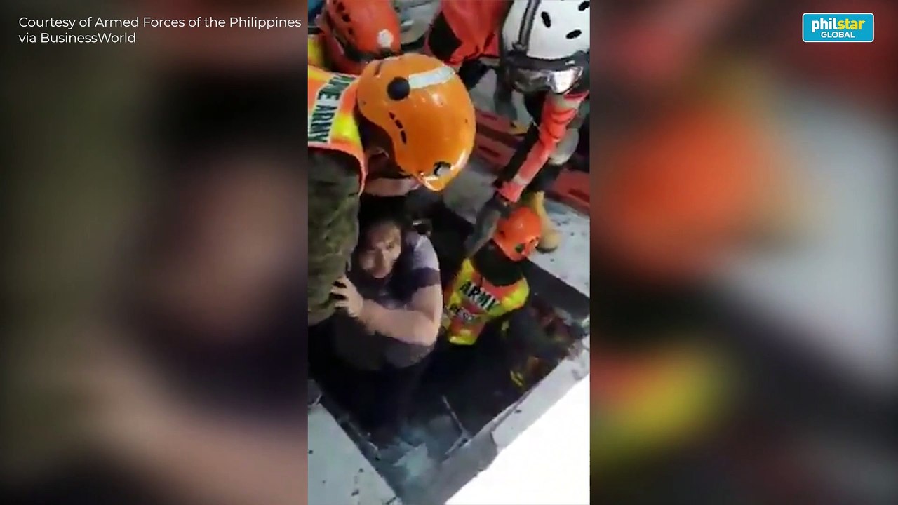 Rescue operation at quake-hit Chuzon Supermarket in Porac, Pampanga