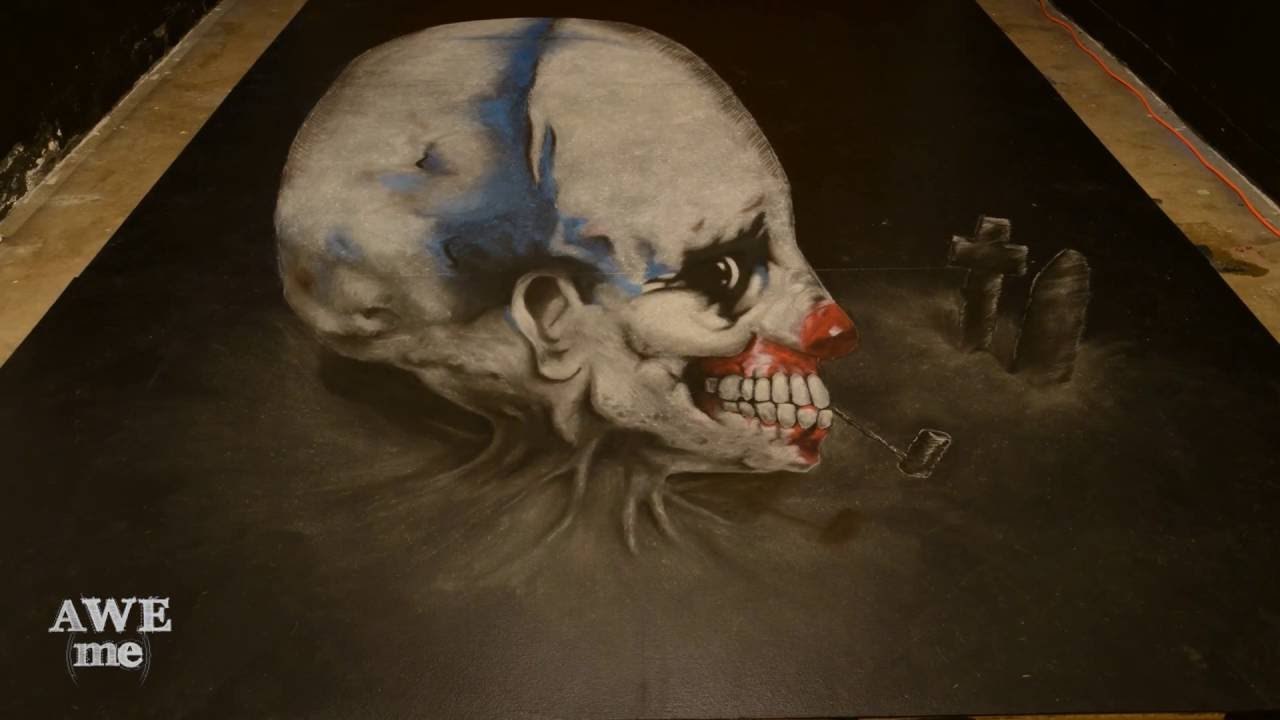 3D Chalk Art - Scary Stories To Tell In The Dark