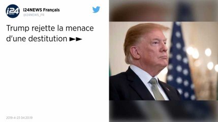 Donald Trump rejette la menace d’une destitution