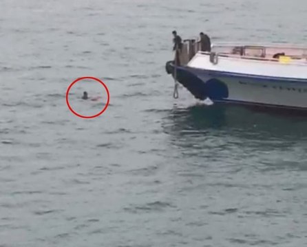 Denize Düşen Şahıs Böyle Kurtarıldı