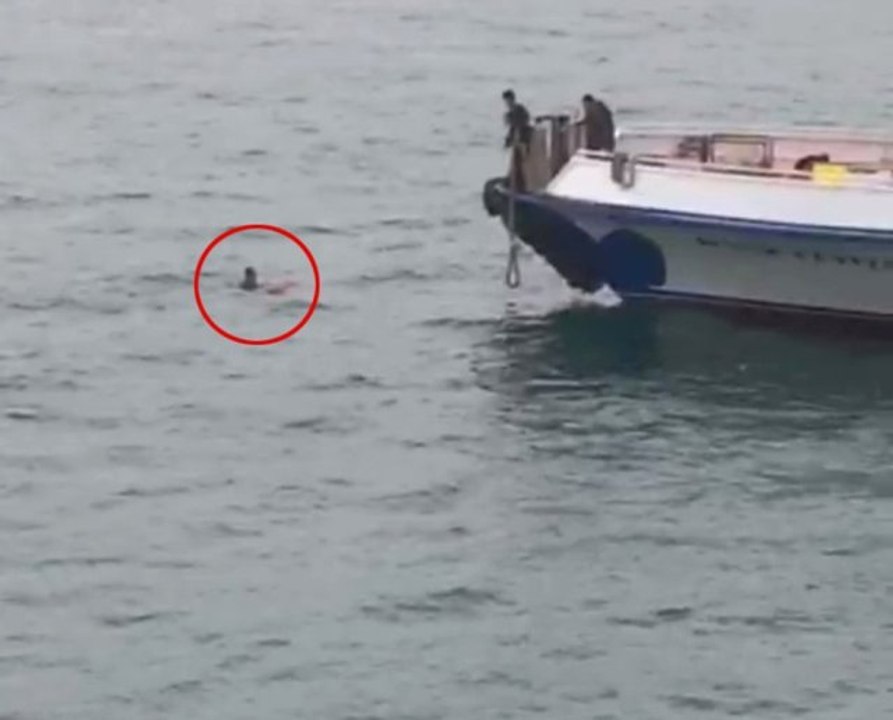 Denize Düşen Şahıs Böyle Kurtarıldı