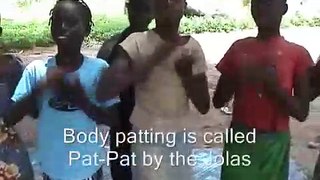 Traditional Jola dancing. Video 1. July 2006