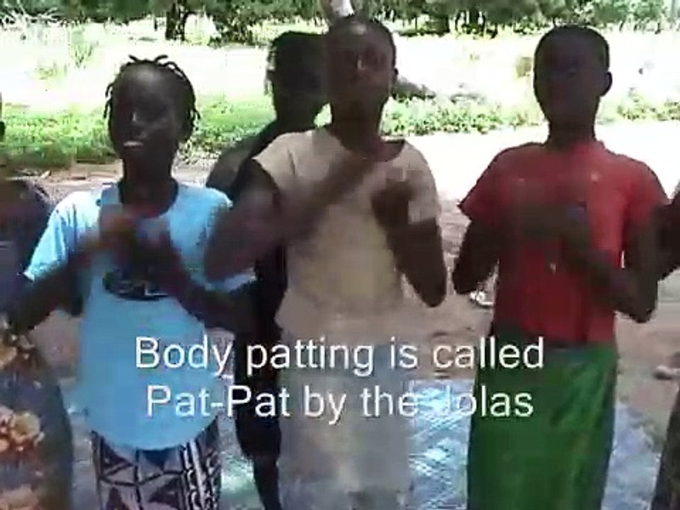 Traditional Jola dancing. Video 1. July 2006