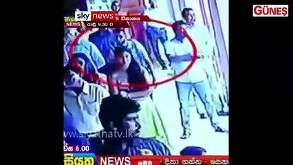 Sri Lanka saldırılarında bir şüphelinin görüntüsü güvenlik kamerasına yansıdı