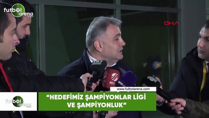 Ahmet Kavalcı: "Hedefimiz Şampiyonlar Ligi ve şampiyonluk"