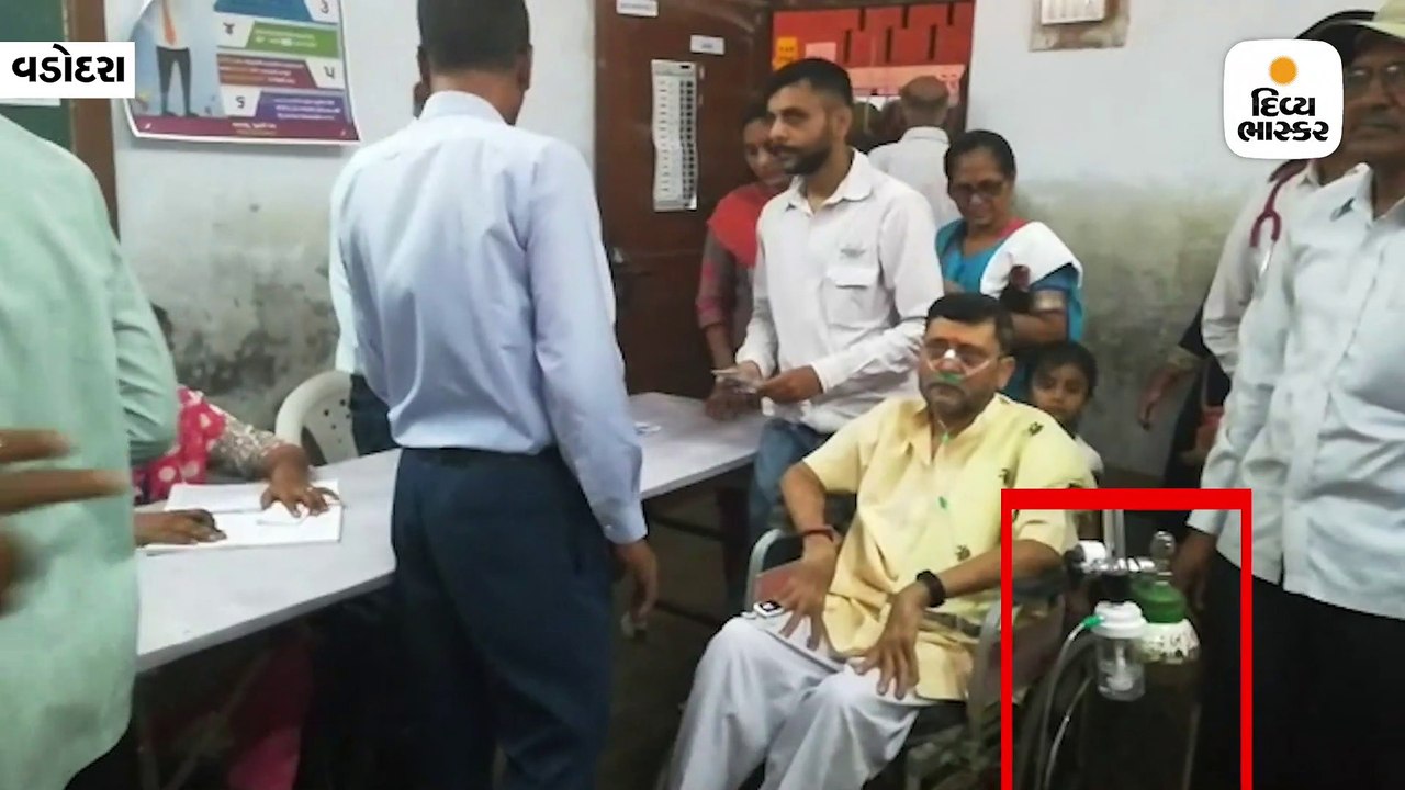 ઓક્સિજનના સિલિન્ડર સાથે મતદાન કરવા પહોંચ્યા, કહ...