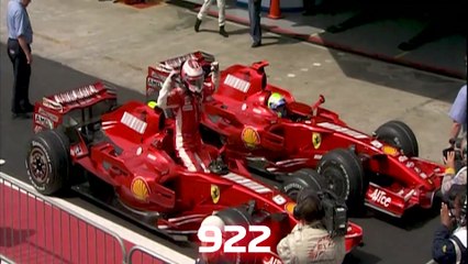 Ferrari tribute to Race number 1000