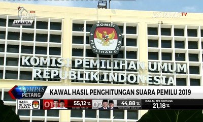 [TERBARU] Data Masuk Rekapitulasi KPU 20,19%: Jokowi-Ma’ruf 55,15%, Prabowo-Sandi 44,9%