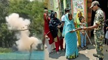Lok Sabha Elections 2019: Murshidabad में Voting के दौरान देसी बम से हमला | वनइंडिया हिंदी