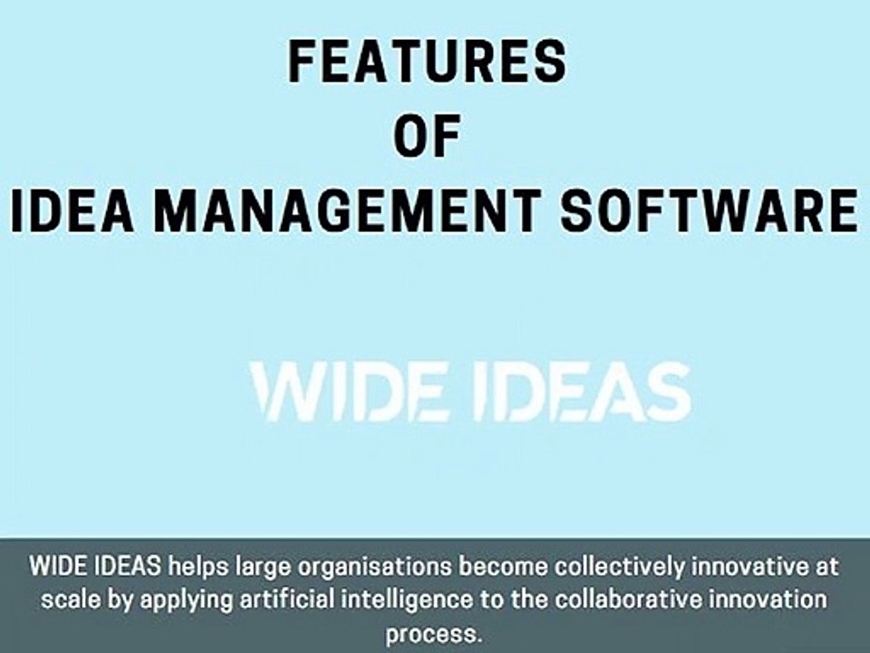 Features of Idea Management Software
