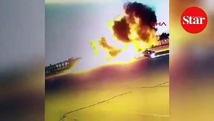 ABD’de pilotun hayatını kaybettiği uçak kazası güvenlik kamerasında