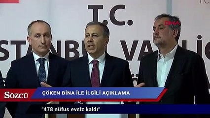 İstanbul Valisi Ali Yerlikaya 478 nüfus evsiz kaldı
