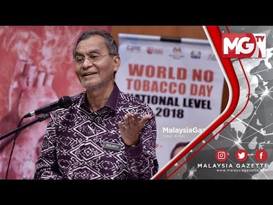 TERKINI : RM3 Billion Kerajaan Jimat Jika Rakyat Tidak Merokok - Dr Dzulkefly Ahmad