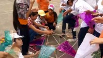 Vietnamese traditional game - making traditional Mid-Autumn Festival lanternspreserving