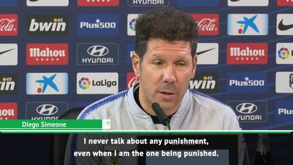 Diego Simeone refuses to speak about referee banned for "hitting" Morata