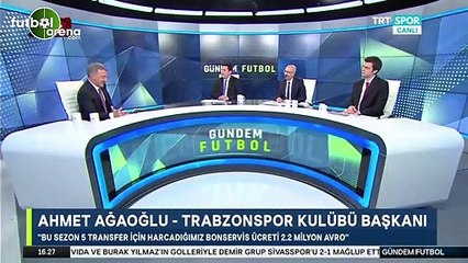 Ahmet Ağaoğlu: "Bu sezon transfer için harcadığımız ücret 2,2 milyon euro"