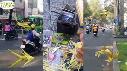 Kết Lá Dừa Thành Các Con Vật, Con Cua, Con Cá, Con Nai, Con Cào Cào