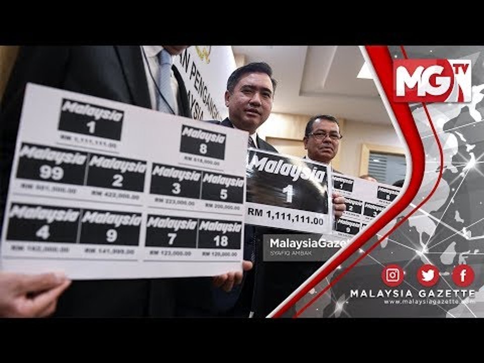 TERKINI : RM 1,111,111.00 Harga Bidaan Nombor Pendaftaran 'Malaysia 1' -  Anthony Loke