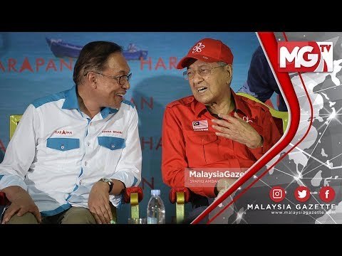 TERKINI : Saya Sebut dengan Ikhlas, Biar Mahathir Pimpin Negara! - Anwar Ibrahim