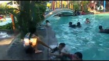 Philippines earthquake hits children's swimming pool causing waves