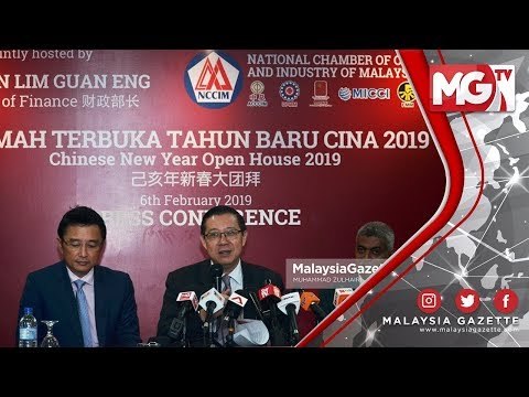 TERKINI : Untuk Pertama Kali Rumah Terbuka Tahun Baru Cina 2019 Akan Diadakan - Lim Guan Eng