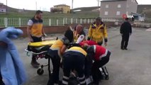 Kalp krizi geçiren hastanın imdadına hava ambulansı yetişti