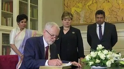 Jeremy Corbyn visits Sri Lanka High Commission in London