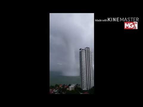 TERKINI : GEMPAR! Puting Beliung Gergasi Serang Pulau Pinang